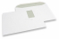 Standard fönsterkuvert, 229 x 324 mm, 100 grs., fönster vänster 55 x 90 mm, fönstrets placering är 20 mm från vänster och 60 mm från toppen, gummerad stängning | PIT Packaging.se | Kuvertland
