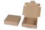 Brevpack med topplock - brun, 110 x 110 x 28 mm | PIT Packaging.se | Kuvertland