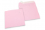 Ljusrosa färgade kuvert av papper - 160 x 160 mm | PIT Packaging.se | Kuvertland