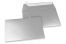 Silver metallisk färgade kuvert av papper - 114 x 162 mm | PIT Packaging.se | Kuvertland