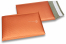 Eko bubbelpåsar i matta, metalliska färger - orange 180 x 250 mm | PIT Packaging.se | Kuvertland