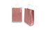 Papperspåsar med snurrade handtag - rosa metallisk, 220 x 100 x 310 mm, 90 gr | PIT Packaging.se | Kuvertland