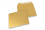 Guld metallisk färgade kuvert av papper - 160 x 160 mm | PIT Packaging.se | Kuvertland