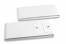 Kuvert med sträng och bricka - 110 x 220 x 25 mm, vit | PIT Packaging.se | Kuvertland