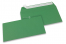 Mörkgröna färgade kuvert av papper - 110 x 220 mm | PIT Packaging.se | Kuvertland