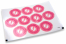 Klistermärken till kuvert födsel - fötter rosa | PIT Packaging.se | Kuvertland