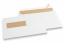Fönsterkuvert naturvita, 162 x 229 mm (C5), fönster vänster 40 x 110 mm, fönstrets placering är 20 mm från vänster och 72 mm från botten, 90gsm, ca. 7g. per enhet  | PIT Packaging.se | Kuvertland
