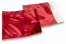 Färgade metalliska foliekuvert röda - 165 x 165 mm | PIT Packaging.se | Kuvertland