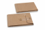 Kuvert med sträng och bricka - 114 x 162 x 25 mm, brun | PIT Packaging.se | Kuvertland