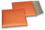 Eko bubbelpåsar i matta, metalliska färger - orange 165 x 165 mm | PIT Packaging.se | Kuvertland