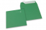Mörkgröna färgade kuvert av papper - 160 x 160 mm | PIT Packaging.se | Kuvertland