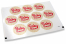 Klistermärken till kuvert födsel - babyshower rutiga | PIT Packaging.se | Kuvertland