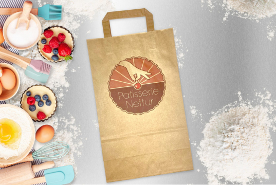 Papperspåsar med platta handtag | PIT Packaging.se | Kuvertland