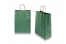 Papperspåsar med snurrade handtag - mörkgrön metallisk, 260 x 120 x 350 mm, 90 gr | PIT Packaging.se | Kuvertland