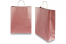 Papperspåsar med snurrade handtag - rosa metallisk, 320 x 120 x 410 mm, 100 gr | PIT Packaging.se | Kuvertland
