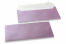 Ljuslila färgade pärlemor kuvert - 110 x 220 mm | PIT Packaging.se | Kuvertland