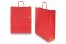 Papperspåsar med snurrade handtag - eldröd, 320 x 120 x 410 mm, 100 gr | PIT Packaging.se | Kuvertland