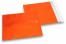 Orangea färgade foliekuvert i matt metall - 165 x 165 mm | PIT Packaging.se | Kuvertland
