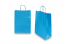 Papperspåsar med snurrade handtag - blå, 260 x 120 x 350 mm, 90 gr | PIT Packaging.se | Kuvertland
