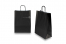 Papperspåsar med snurrade handtag - svart, 260 x 120 x 350 mm, 90 gr | PIT Packaging.se | Kuvertland