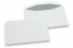 Vita kuvert, 114 x 162 mm (C6), 80 gram, gummerad stängning, vikt vardera ca. 3 g.  | PIT Packaging.se | Kuvertland