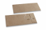 Kuvert med sträng och bricka - 110 x 220 mm, brunt kraftpapper | PIT Packaging.se | Kuvertland