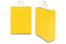 Papperspåsar med snurrade handtag - gul, 320 x 120 x 410 mm, 100 gr | PIT Packaging.se | Kuvertland