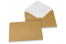Färgade kuvert till gratulationskort - guldfärgade, 114 x 162 mm | PIT Packaging.se | Kuvertland