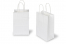 Papperspåsar med snurrade handtag - vita, 140 x 80 x 210 mm, 90 gr | PIT Packaging.se | Kuvertland