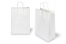 Papperspåsar med snurrade handtag - vita, 260 x 120 x 350 mm, 90 gr | PIT Packaging.se | Kuvertland