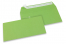 Äppelgröna färgade kuvert av papper - 110 x 220 mm | PIT Packaging.se | Kuvertland