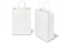 Papperspåsar med snurrade handtag - vita, 220 x 100 x 310 mm, 90 gr | PIT Packaging.se | Kuvertland