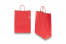 Papperspåsar med snurrade handtag - eldröd, 260 x 120 x 350 mm, 90 gr | PIT Packaging.se | Kuvertland