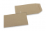 Färgade fickkuvert - Bruna kraft, 65 x 105 mm | PIT Packaging.se | Kuvertland