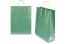 Papperspåsar med snurrade handtag - grön metallisk, 320 x 120 x 410 mm, 100 gr | PIT Packaging.se | Kuvertland