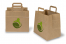 Papperspåsar med platta handtag - brun med tryckt exempel | PIT Packaging.se | Kuvertland