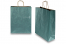 Papperspåsar med snurrade handtag - petrolblå metallisk, 320 x 120 x 410 mm, 100 gr | PIT Packaging.se | Kuvertland