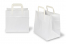 Papperspåsar med platta handtag - vita, 260 x 175 x 245 mm | PIT Packaging.se | Kuvertland