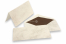 Marmorerade kuvert (110 x 220 mm) och kort (105 x 210 mm) - Marmorerad brun, fodrad insida brun | PIT Packaging.se | Kuvertland