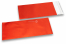 Röda färgade foliekuvert i matt metall - 110 x 220 mm | PIT Packaging.se | Kuvertland