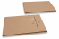 Kuvert med sträng och bricka - 229 x 324 x 25 mm, brun | PIT Packaging.se | Kuvertland