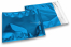 Färgade metalliska foliekuvert blåa - 220 x 220 mm | PIT Packaging.se | Kuvertland