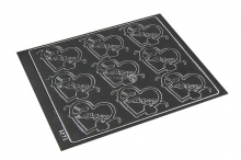Peel off stickers love - Mörkgråa | PIT Packaging.se | Kuvertland