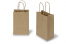 Papperspåsar med snurrade handtag - bruna randiga, 140 x 80 x 210 mm, 90 gr | PIT Packaging.se | Kuvertland
