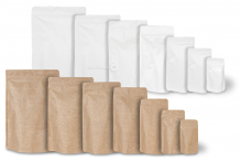 Zippåsar av kraftpapper - brun och vit | PIT Packaging.se | Kuvertland