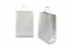 Papperspåsar med snurrade handtag - silverfärgad, 260 x 120 x 350 mm, 90 gr | PIT Packaging.se | Kuvertland