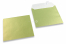 Limegröna färgade pärlemor kuvert - 155 x 155 mm | PIT Packaging.se | Kuvertland