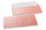 Babyrosa färgade pärlemor kuvert - 110 x 220 mm | PIT Packaging.se | Kuvertland