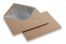 Fodrade kuvert i kraftpapper - 114 x 162 mm (C 6) Silver | PIT Packaging.se | Kuvertland