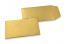 Färgade fickkuvert - Guldfärgad, 65 x 105 mm | PIT Packaging.se | Kuvertland